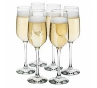 Queensway Home and Dining Queensway Home & Dining Champagne Flutes 195Ml Prosecco & Wine Glasses Set Of 6