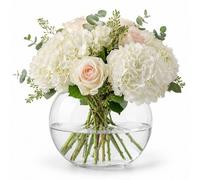 Queensway Home and Dining Queensway Home & Dining Clear Glass Bubble Vase For Flowers & Terrariums - Large