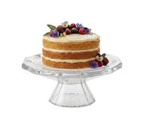 Queensway Home and Dining Queensway Home & Dining Crystallin Handcrafted Glass Footed Cake Plate Pedestal Stand Party Display Gift - Large