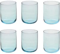 Queensway Home and Dining Queensway Home & Dining Modern Drinking Light Blue Coloured Glasses Water Dining Juice Tumbler 280Ml, Set Of 6