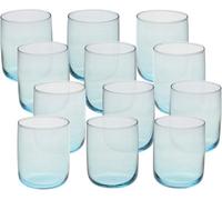 Queensway Home and Dining Queensway Home & Dining Modern Drinking Light Blue Coloured Glasses Water Dining Juice Tumbler 280Ml, Set Of 12