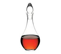 Queensway Home & Dining 1.2L Glass Wine Decanter with Stopper, Elegant Clear Carafe Ideal for Red White Port Sherry Brandy Whisky, Dishwasher & Fridge Safe, Stylish Dining Table Pitcher