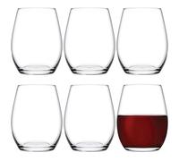 Queensway Home & Dining 440ml Amber Drinking Clear Glasses Tumblers Set of 6 Whiskey Water Juice Glassware Gift for All Occasion Perfect for Kitchen Décor
