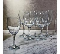 Queensway Home & Dining 6 Piece Wine Glasses Set Tall Stemmed White Red Wine Cups Dinner Party