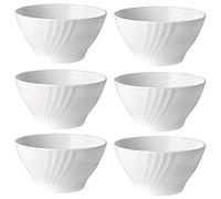 Queensway Home & Dining 6X Opal Glass White Cereal Bowl Soup Dessert Modern Fruit Set