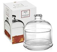 Queensway Home & Dining Cake Display Glass Dome Modern Platter Muffin Cup Cake Centerpiece Decoration