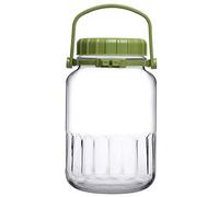 Queensway Home & Dining Clear Glass Food Jar Preserve Airtight Container Storage Lid 3L 4L 5L (2, 5 Litres)