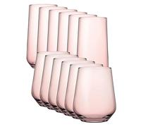 Queensway Home & Dining Coloured Glassware Set - Highball & Tumbler Drinkware for Cocktails, Juice, Water - Stylish Tall & Short Glasses for Everyday Use - Durable 425/470ml Glass