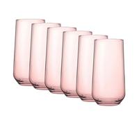 Queensway Home & Dining Coloured Glassware Set - Highball & Tumbler Drinkware for Cocktails, Juice, Water - Stylish Tall & Short Glasses for Everyday Use - Durable 425/470ml Glass