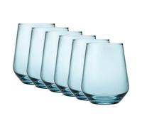 Queensway Home & Dining Coloured Glassware Set - Highball & Tumbler Drinkware for Cocktails, Juice, Water - Stylish Tall & Short Glasses for Everyday Use - Durable 425/470ml Glass