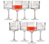 Queensway Home & Dining Large Stemmed Cocktail Goblets Drinking Glasses - Elegant All-Purpose Glassware, Durable, Dishwasher Safe, Gift-Ready Packaging, 500ml, Set of 4/8