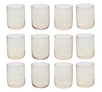 Queensway Home & Dining Modern Coloured Glass Tumblers Set - 280ml or 365ml Drinking Glasses for Water, Juice & Cocktails - Premium Quality Glassware - Ideal for Everyday Use or Entertaining Guests