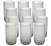 Queensway Home & Dining Modern Coloured Glass Tumblers Set - 280ml or 365ml Drinking Glasses for Water, Juice & Cocktails - Premium Quality Glassware - Ideal for Everyday Use or Entertaining Guests