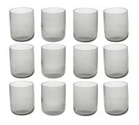 Queensway Home & Dining Modern Coloured Glass Tumblers Set - 280ml or 365ml Drinking Glasses for Water, Juice & Cocktails - Premium Quality Glassware - Ideal for Everyday Use or Entertaining Guests