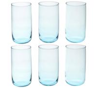 Queensway Home & Dining Modern Coloured Glass Tumblers Set - 280ml or 365ml Drinking Glasses for Water, Juice & Cocktails - Premium Quality Glassware - Ideal for Everyday Use or Entertaining Guests