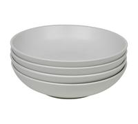 Queensway Home & Dining Stone Ceramic Dinnerware of 4/8/12 Pcs Crockery Bowls for Dining Set - Dishwasher Safe, Dessert, Pasta Bowls - 4 Solid Colour Elegant Tableware Set