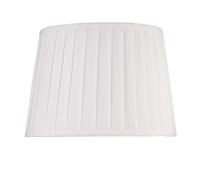 Queenswood Traditional Ivory White Pleat Table Lamp Shade - Shade Only - Replacement Shade - BC/SES
