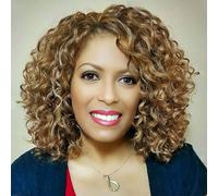 QUEENTAS 3Packs Passion Twist Hair Blonde Short Crochet Braids Hair extensions Curly Braiding Hair Wigs for Black Women 72 Roots(#27)