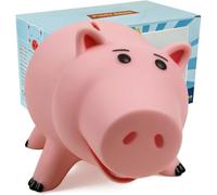QUEENTAS Piggy Banks for Kids Large Pink Pig Money Box Plastic Saving Bank
