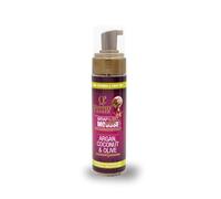 Queeny Cazara Wrap & Set Hair Mousse, Lightweight Styling Foam for Curly, Wavy & Straight Hair, with Argan, Coconut & Olive Oil, 200ml