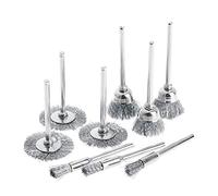 QUEENYARD 9 Steel Brush Wire Wheel Brushes Die Grinder Rotary Electric Tool for Engraver