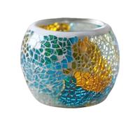 QUEENYARD Candle Holder,Moroccans Multicolors European Glass Candle Holder For Wedding Table Decorations Art Piece