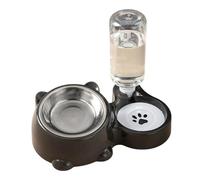 QUEENYARD Dog Feeder,Elevated Pet Feeders With Removable Stainless Steel Bowl And Automatic Water Dispenser and Dogs