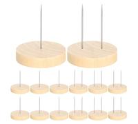 QUEENYARD Durability Wood Dolls Stands 12Pack Crochet Dolls Stand For Crochet And Knitted Dolls Collectors Enthusiasts