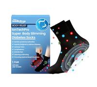 QUEENYARD Loose -Binding Fit Socks Body Slimming Diabetic Socks for Men Women Cotton Ankle Crew Socks Foot Care Socks Gifts