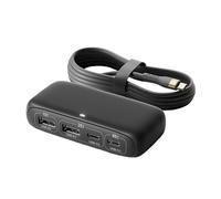 QUEENYARD Total 100W Power Type C Hubs 2USB and Adapter PD65W Power for Port Mobile Devices Data & Charging Type C Splitter