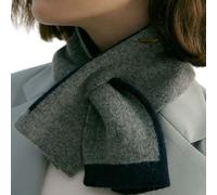 QUEENYARD winter scarf, Warm Knitting Short Scarf for Office Suit Decorative Neck Gaiter Neck Shawl Women Neckwear Outdoor Indoor Crossed Scarf