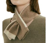 QUEENYARD winter scarf, Warm Knitting Short Scarf for Office Suit Decorative Neck Gaiter Neck Shawl Women Neckwear Outdoor Indoor Crossed Scarf