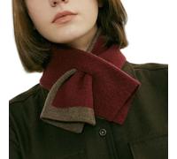 QUEENYARD winter scarf, Warm Knitting Short Scarf for Office Suit Decorative Neck Gaiter Neck Shawl Women Neckwear Outdoor Indoor Crossed Scarf