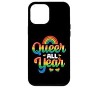 Queer All Year LGBT Rainbow Pride Flag Genderqueer Case for iPhone 12 Pro Max