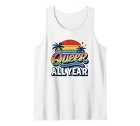 Queer All Year LGBT Rainbow Pride Flag Genderqueer Tank Top