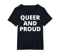 Queer and Proud T-Shirt, Women's Plus, Black, 4X