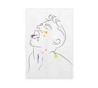 Queer Art Retro Vibe Poster, Gay Muscle Art, Canvas Gallery Wraps, Gift for Him (18)