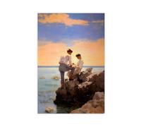 Queer Art Retro Vibe Poster, Gay Muscle Art, Canvas Gallery Wraps, Gift for Him (20)