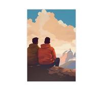 Queer Art Retro Vibe Poster, Gay Muscle Art, Canvas Gallery Wraps, Gift for Him (21)