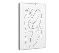 Queer Art Retro Vibe Poster, Gay Muscle Art, Canvas Gallery Wraps, Gift for Him (22)