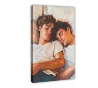 Queer Art Retro Vibe Poster, Gay Muscle Art, Canvas Gallery Wraps, Gift for Him (25)