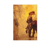 Queer Art Retro Vibe Poster, Gay Muscle Art, Canvas Gallery Wraps, Gift for Him (3)