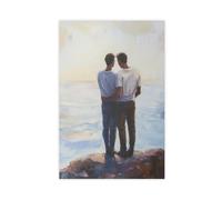 Queer Art Retro Vibe Poster, Gay Muscle Art, Canvas Gallery Wraps, Gift for Him (9)