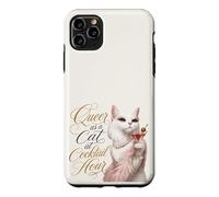 Queer as a Cat at Cocktail Hour Martinis Cosmos Time Case for iPhone 11 Pro Max