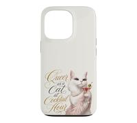 Queer as a Cat at Cocktail Hour Martinis Cosmos Time Case for iPhone 13 Pro