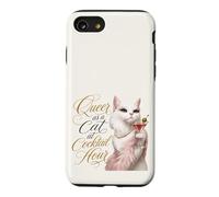 Queer as a Cat at Cocktail Hour Martinis Cosmos Time Case for iPhone SE (2020) / 7/8
