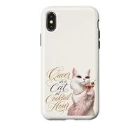 Queer as a Cat at Cocktail Hour Martinis Cosmos Time Case for iPhone X/XS