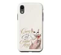 Queer as a Cat at Cocktail Hour Martinis Cosmos Time Case for iPhone XR