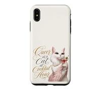 Queer as a Cat at Cocktail Hour Martinis Cosmos Time Case for iPhone XS Max