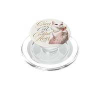Queer as a Cat at Cocktail Hour Martinis Cosmos Time PopSockets PopGrip for MagSafe
